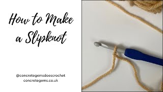 Crochet Slipknot Tutorial - Beginner Series