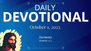 Daily Devotional Today - Romans 15:5 – October 1, 2023