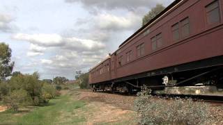 Australian Steam Trains: J515 climbs out of Castlemaine, Victorian Goldfields Railway