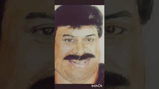 megastar chiranjeevi art #chiranjeevi #indra movie #megastar