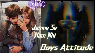 Attitude Status Video 🦆 Attitude Shayari Black screen WHATSAPP STATUS 🔥 #boystatus #attitude