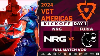 NRG vs. FURIA - 2024 VCT Americas Kickoff - Group Stage Day 1