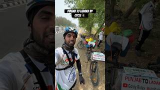 Ludhiana (punjab) To Ladakh By Cycle 🚴 #goldyrides #ladakhride #ladakhcycleride #shortsvideo