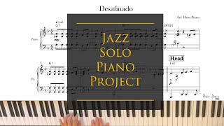 Desafinado/Jazz Solo Piano/download for free transcription/ arr.@hanspiano2020 a /무료악보