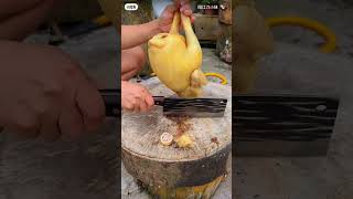 Chef cutting chicken to cook food cooking food #shortvideo #chicken #chef