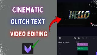 New Cinematic Glitch text video editing||Glitc text video editing🔥 #glitch #textediting #vivacut