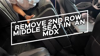 How to: Remove the 2nd Row Middle Seat in your MDX