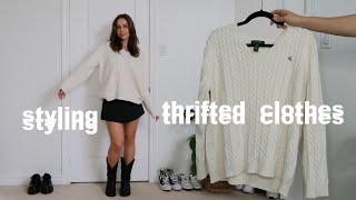 how to style thrifted clothes (for fall 2021)