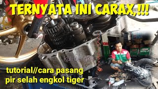 tutorial//cara mengganti pir selah engkol Honda Tiger lama