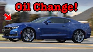 Changing the oil in our 2019 Chevrolet Camaro SS!