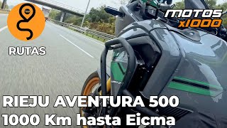 Rumbo a Eicma con la RIEJU AVENTURA  500 | Motosx1000