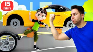 ¡Los mejores episodios de juegos de tunear coches con BEN 10! Oh, se dañó. Taller de coches