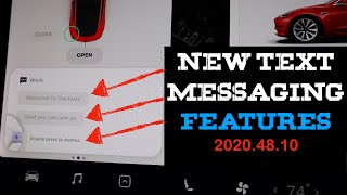 Text Messaging Made Great Again!!  Tesla Update 2020.48.10 | Overhaul to Text Messaging |