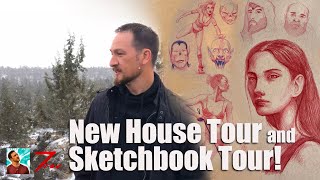 New House Tour and Sketchbook Tour!