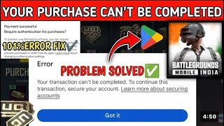 Your Transaction Cannot Be Completed|Bmi UcPurchase Problem After Refund| Bgmi UC Purchas