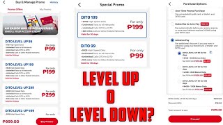 DITO TELCO | DITO LEVEL UP PROMO | DITO NEW PROMO ADVANCE PAY | MORE DISCOUNT VALIDITY TIL 365 DAYS