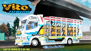 MOD BUSSID TERBARU $ CANTER MUKHLAS ON FIRE VITO JUNIOR DETAIL