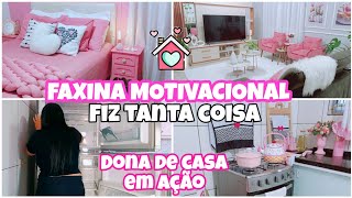 FAXINA NA CASA DONA DE CASA EM AÇÃO 🏡 LIMPEZA  ORGANIZAÇÃO MOTIVAÇÃO #FAXINA