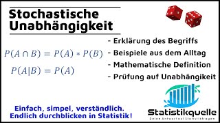 Stochastische Unabhängigkeit - einfach erklärt