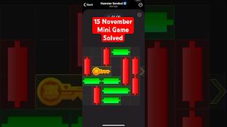 15 November Mini Game 100% Easily Solved Today ! Hamster Kombat Mini Game #hamsterkombatpuzzle