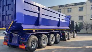 Customized 4axles Dump Semi Trailer