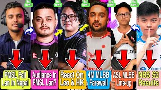 Cr7 Horaa React On PMSL Fall In Nepal🇳🇵|PMSL PrizePool |4Merical Mlbb Farewell |Ninja React LEO & HK