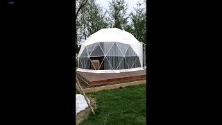 Glamping Dome for Outdoor Getaway | Dia.6m Geodesic Dome Tent | PVC Dome