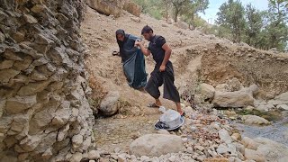 Documentary about going to the beautiful nature: how to cook nomadic barley flour🌍⛰️Part 11