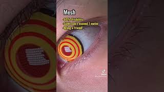 Colored Contact Lens With & Without Mesh In Middle Comparison | How Do They Affect Your Vision