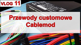 Składam komputer chłodzony cieczą na platformie AMD - VLOG nr 11. Przewody customowe CableMod.