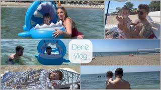 Deniz Vlog | Bebekle İlk Deniz ☀️🌊 | Günü Birlik Deniz Kaçamağı | Semizkum Mocamp |