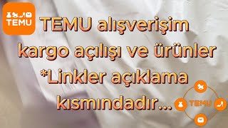 TEMU alışverişim, paket açılış ve ürün linkleri... #TEMU #temushopping