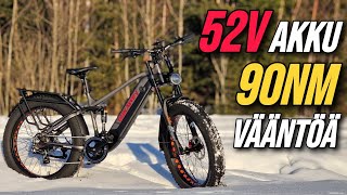 Tehokas 52v Treckking sähköpyörä Kiinasta | Dukawey Silvertip8 ensifiilikset ja unbox