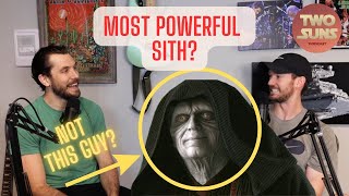 Who is the GREATEST SITH LORD?? Vitiate or Palpatine? | Star Wars | Two Suns Podcast