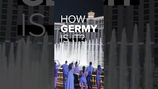 How germy is the Bellagio fountain?  #bellagiofountains #lasvegas #phonesoap