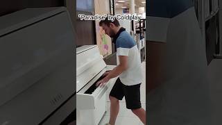 "PARADISE" by Coldplay on public piano #shorts #piano #public #cover  #coldplay #music