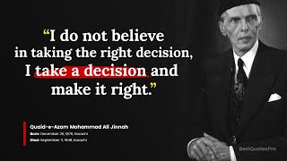 Quaid E Azam Muhammad Ali Jinnah Quotes | Top Best Quotes of Muhammad Ali Jinnah #quotes #motivation