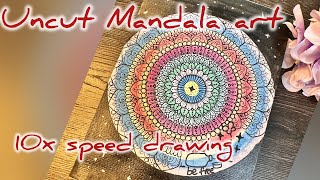 Mesmerizing 8-Minute Mandala Art | Uncut & 10x Speed | Relaxing and Creative Journey