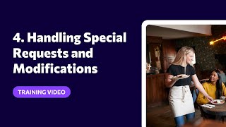 4. Handling Special Requests and Modifications 🗣️ | Customer Service Training for Restaurants