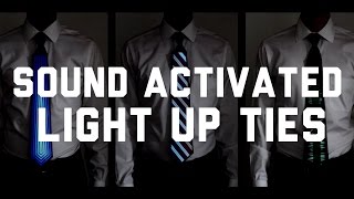 Sound Activated Light Up Neckties