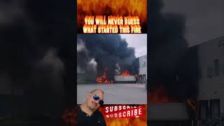 Truck burning at the dock😱😱🤯🤯