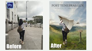 PHOTOSHOP TRANSFORMATION - A HUGE PAPER PLANE - DARA DUSE