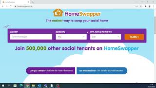 Registering on Homeswapper