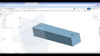 Exercício em Onshape  -  Peça 2 Parte 1