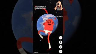 😄A Funny 📍Man dancing On Top Of A Mountain📌Google Earth On Google maps #viralshorts#trendingshorts😱