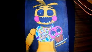 Spooky drawing video1 Toy chica from FNaF 2!