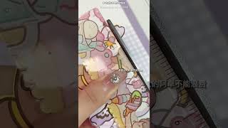 purple scrapbook #asmr #scrapbooking #sticker #aesthetic #shorts #youtubeshorts #diy #craft #cute