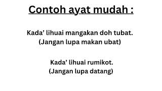 Bahasa Kadazandusun "Jangan Lupa" "Kada' Lihuai" #kadazandusun #belajarkadazandusun #kdmr #sabah