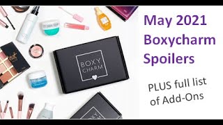 BOXYCHARM May 2021 Base Choices & Add-Ons