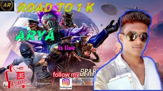 arya is live 🔥🔥 let sum funn hood squad / PUBG Mobile